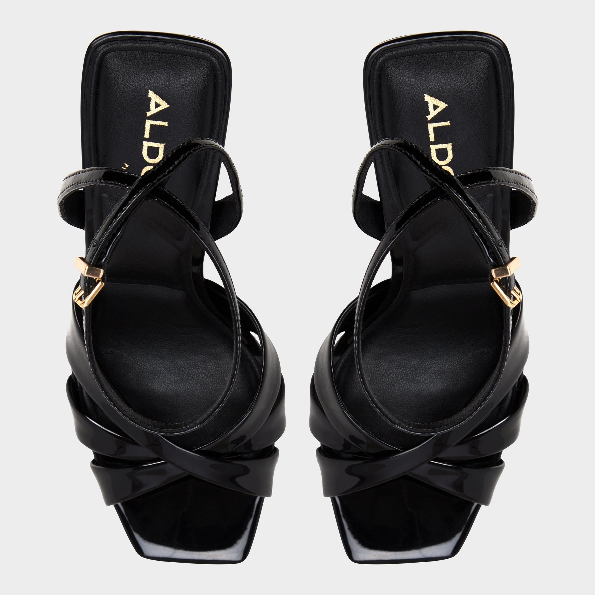 Stiletto heel Meteora in Black - Strappy heeled sandal