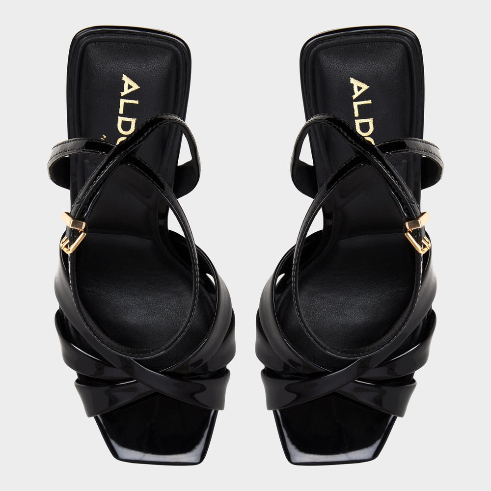 Stiletto heel Meteora in Black - Strappy heeled sandal