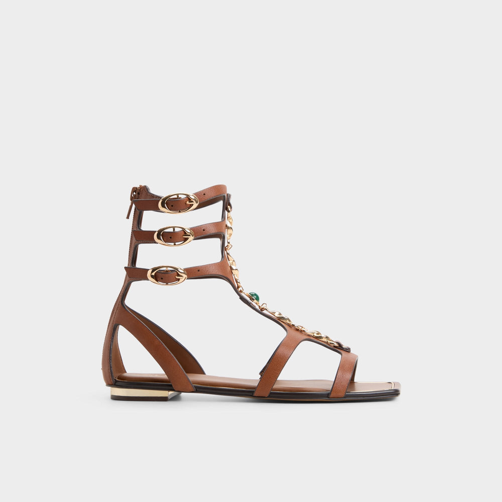 Marisea in Medium Brown - Gladiator sandal