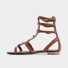Marisea in Medium Brown - Gladiator sandal
