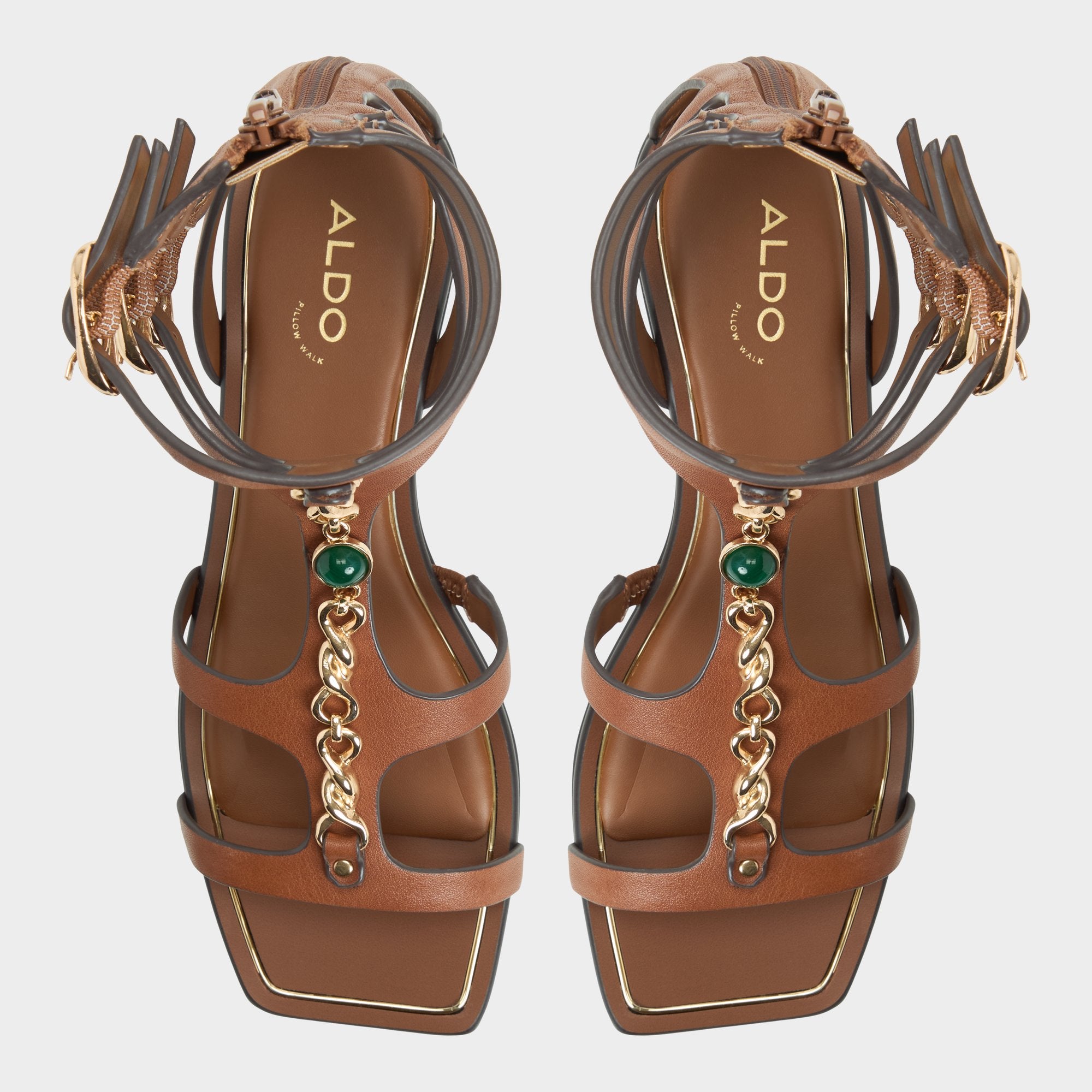 Marisea in Medium Brown - Gladiator sandal