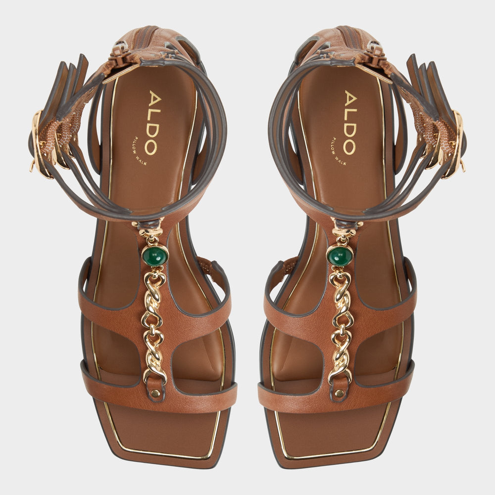 Marisea in Medium Brown - Gladiator sandal