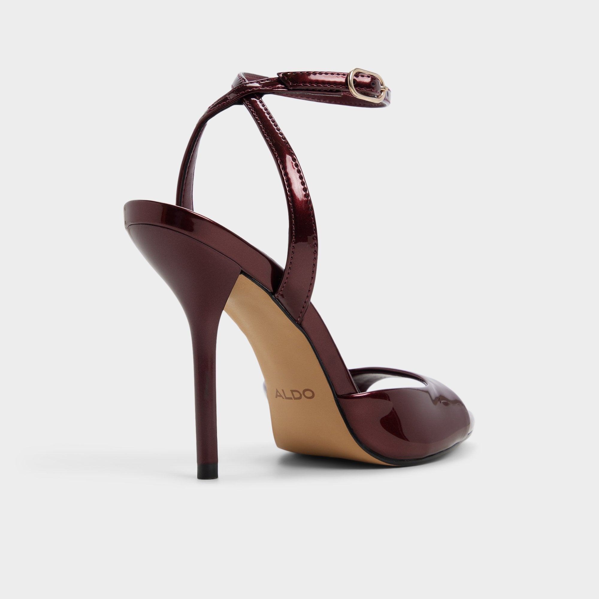 Forevermore in Medium Red - Strappy heeled sandal Stiletto heel