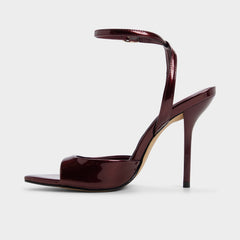 Forevermore in Medium Red - Strappy heeled sandal Stiletto heel