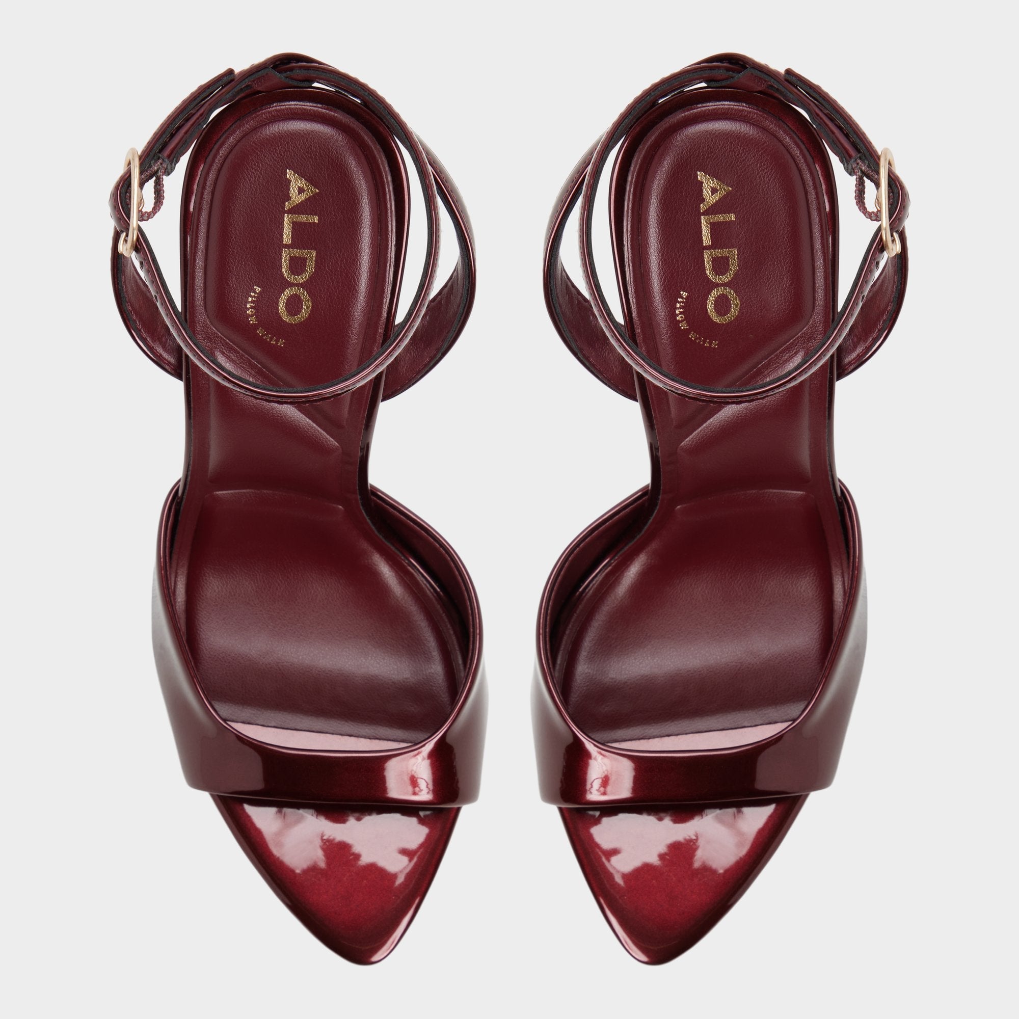 Forevermore in Medium Red - Strappy heeled sandal Stiletto heel