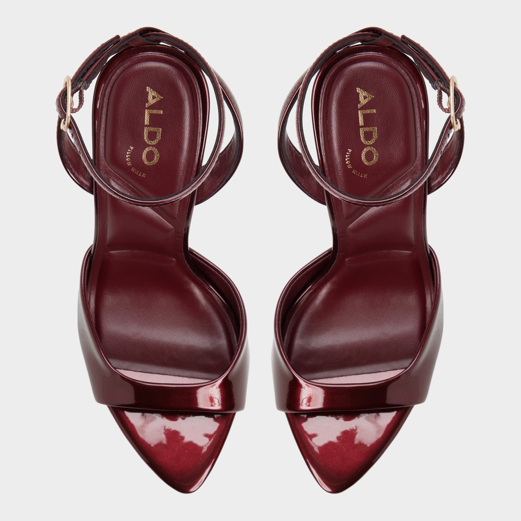Forevermore in Medium Red - Strappy heeled sandal Stiletto heel