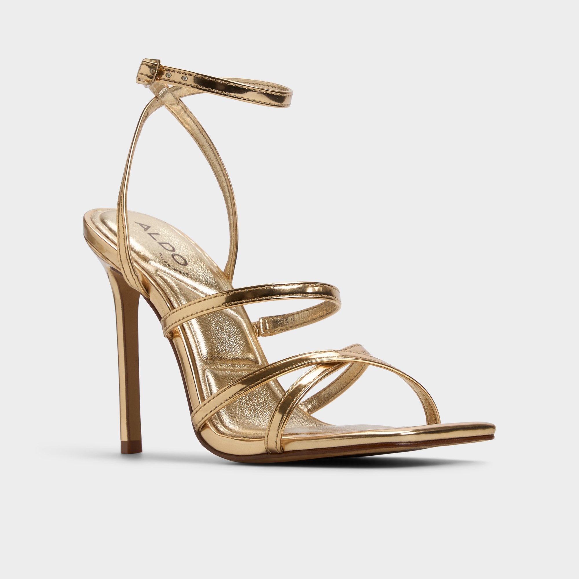 Galoi Gold Women's Iridescent metallics - Strappy heeled sandal