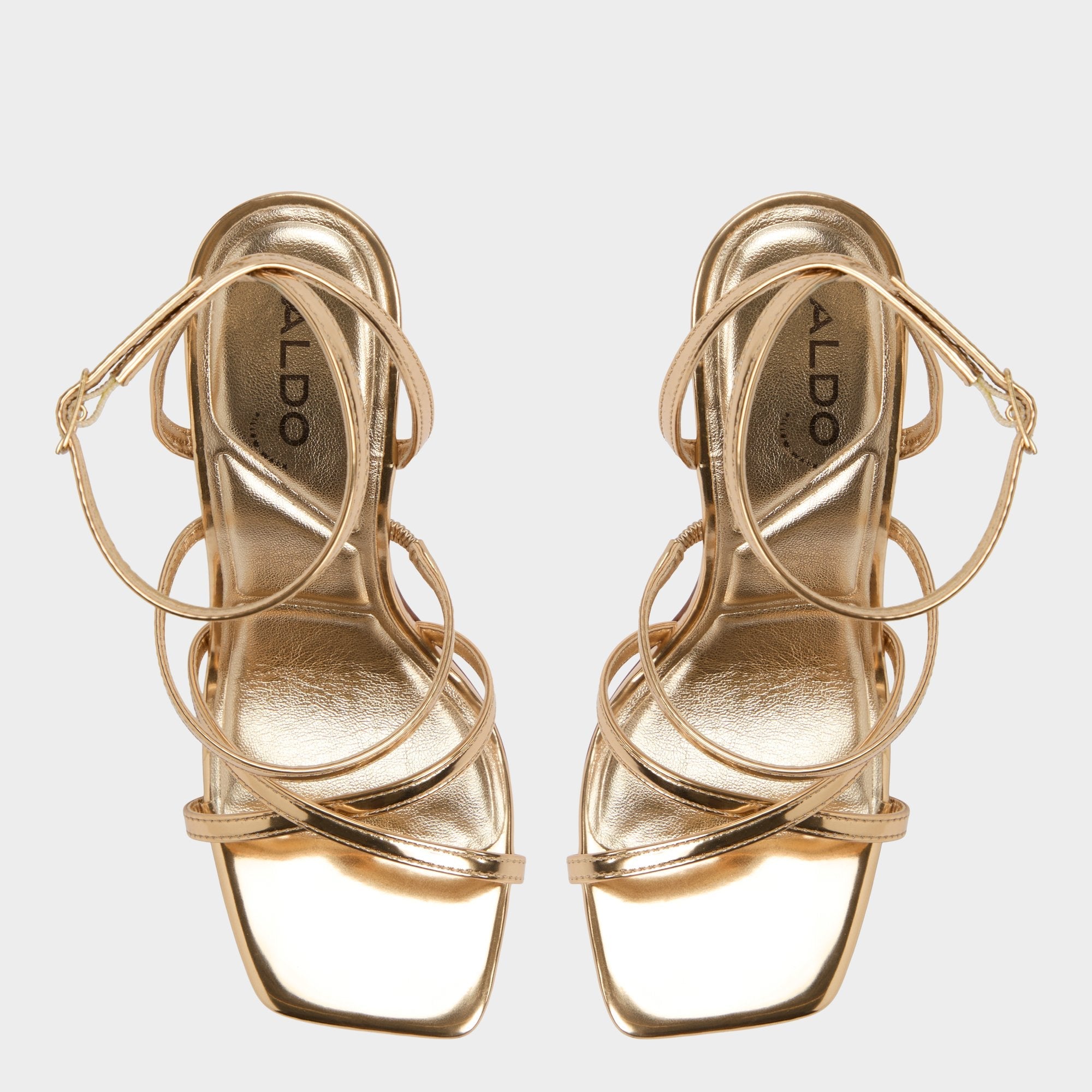 Galoi Gold Women's Iridescent metallics - Strappy heeled sandal