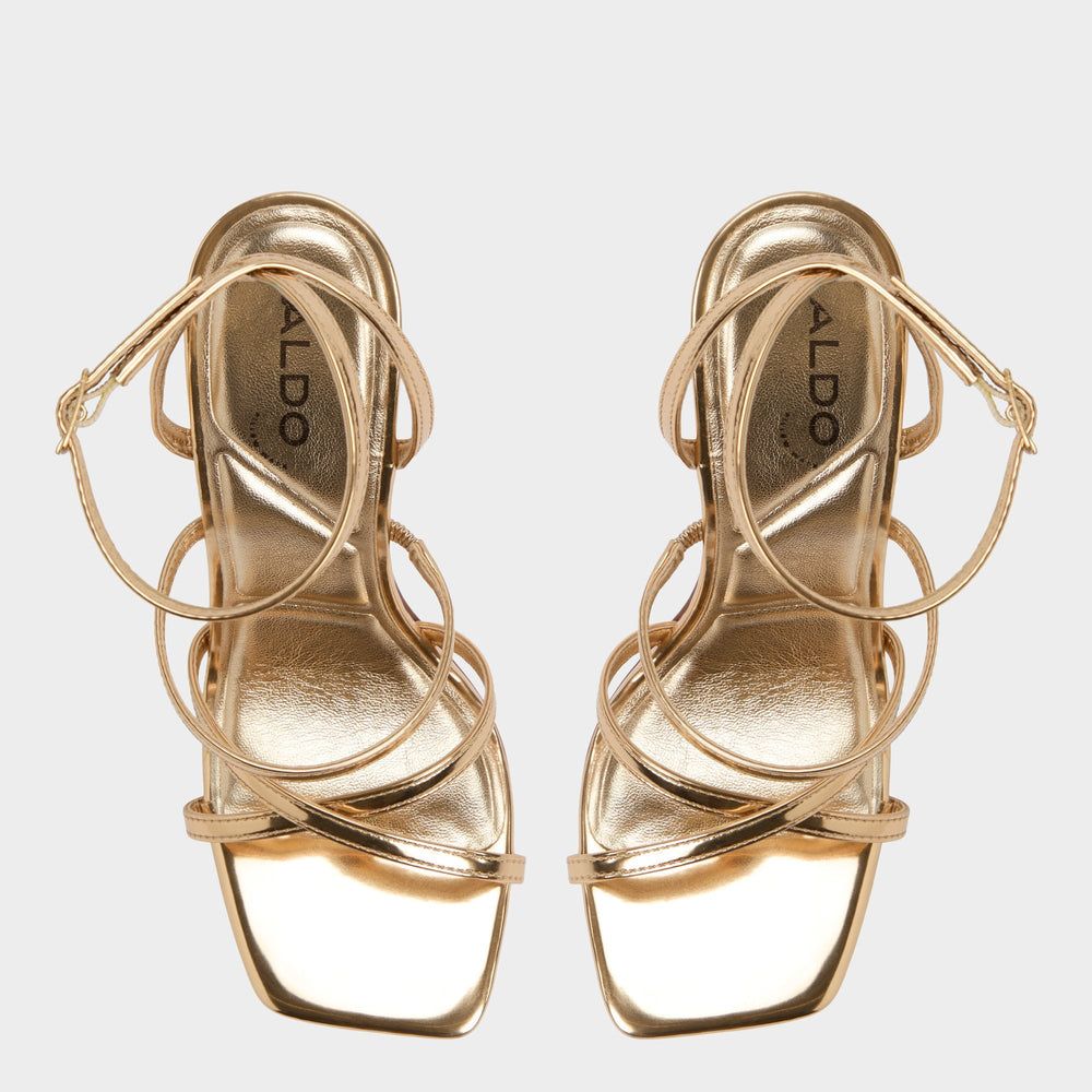 Galoi Gold Women's Iridescent metallics - Strappy heeled sandal