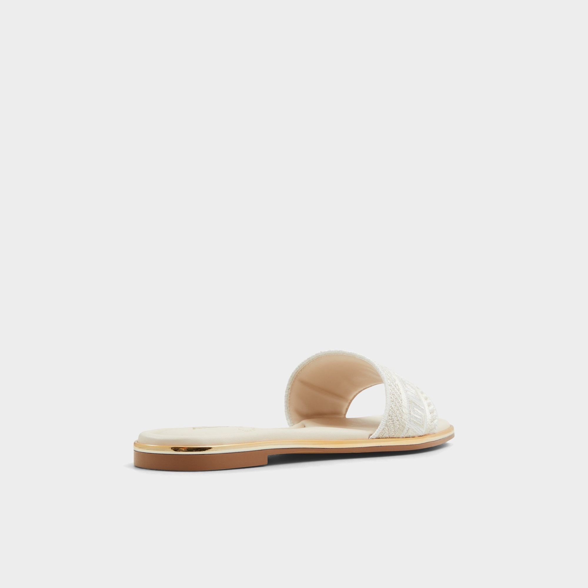Oceania Other Beige Women's Flats - Slide sandal