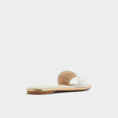 Oceania Other Beige Women's Flats - Slide sandal