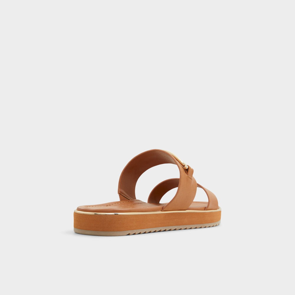 Footbed sandal Lagoon Other Brown Women's Flats - Strappy flat sandal