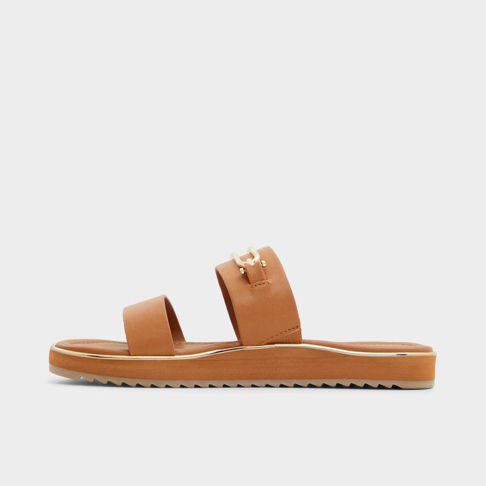 Footbed sandal Lagoon Other Brown Women's Flats - Strappy flat sandal