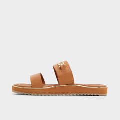 Footbed sandal Lagoon Other Brown Women's Flats - Strappy flat sandal