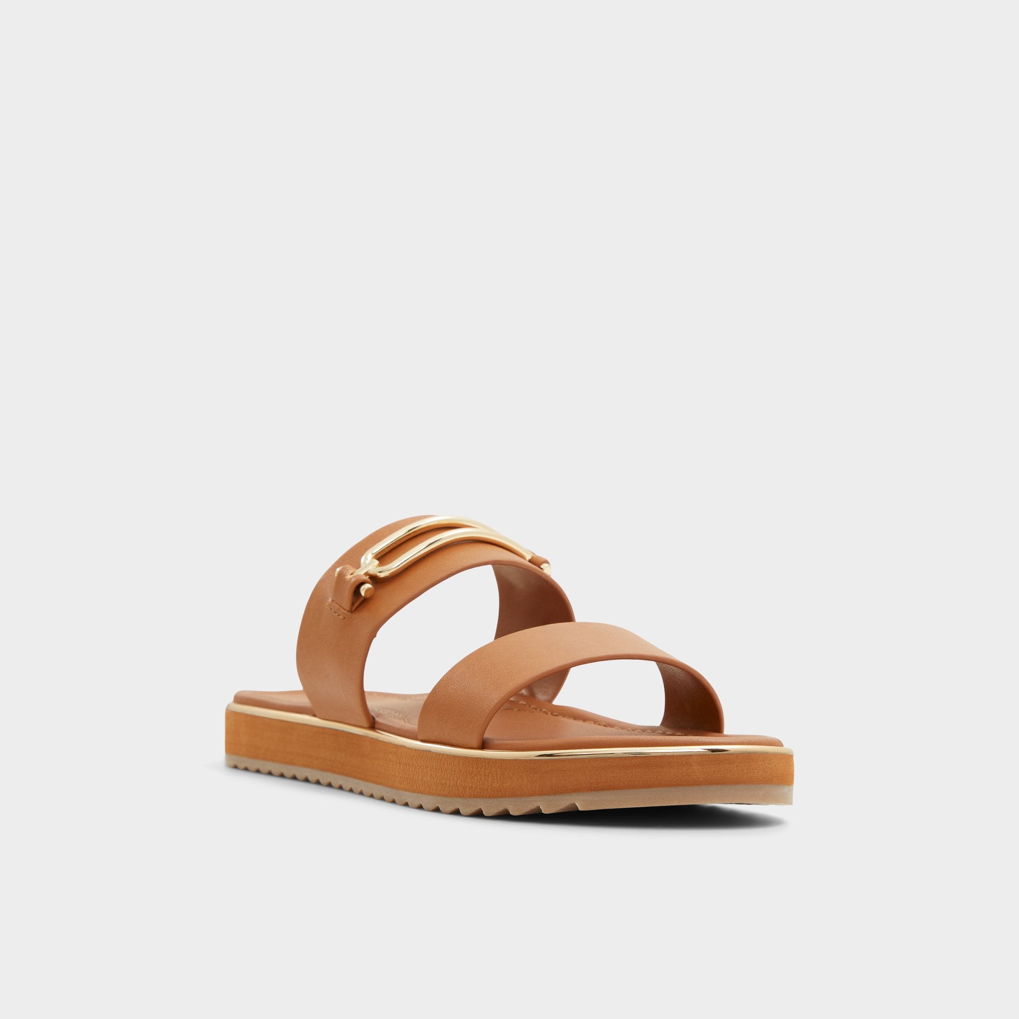 Footbed sandal Lagoon Other Brown Women's Flats - Strappy flat sandal