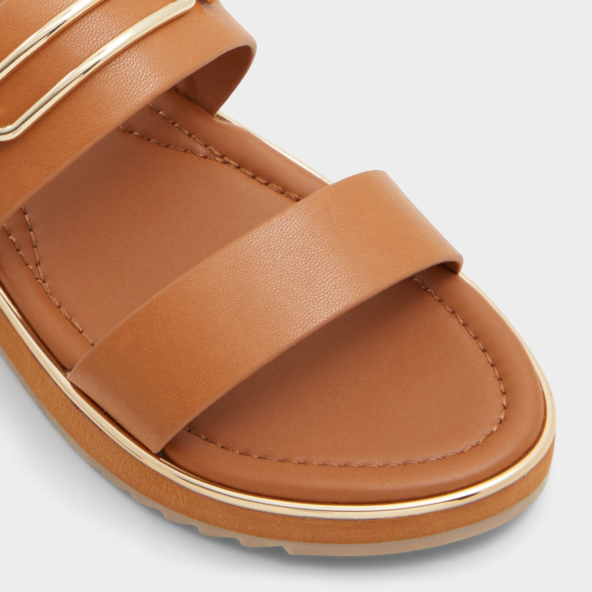 Footbed sandal Lagoon Other Brown Women's Flats - Strappy flat sandal