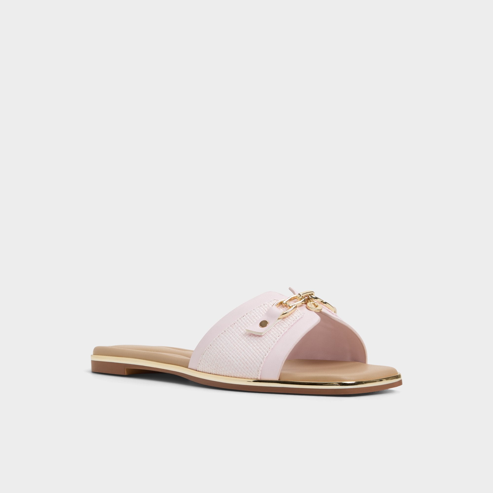 Alamassi Light Pink Women's Flats - Slide sandal