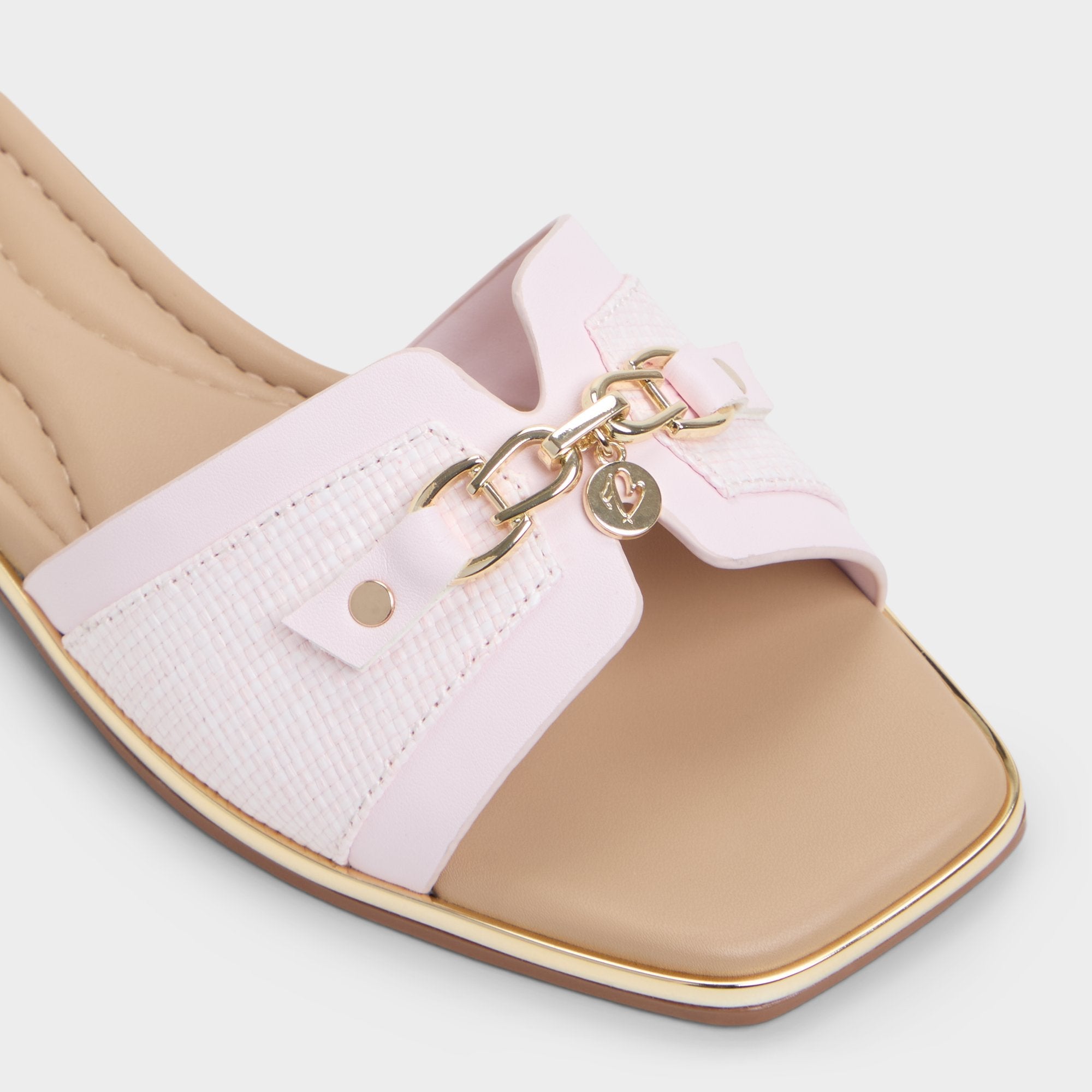 Alamassi Light Pink Women's Flats - Slide sandal