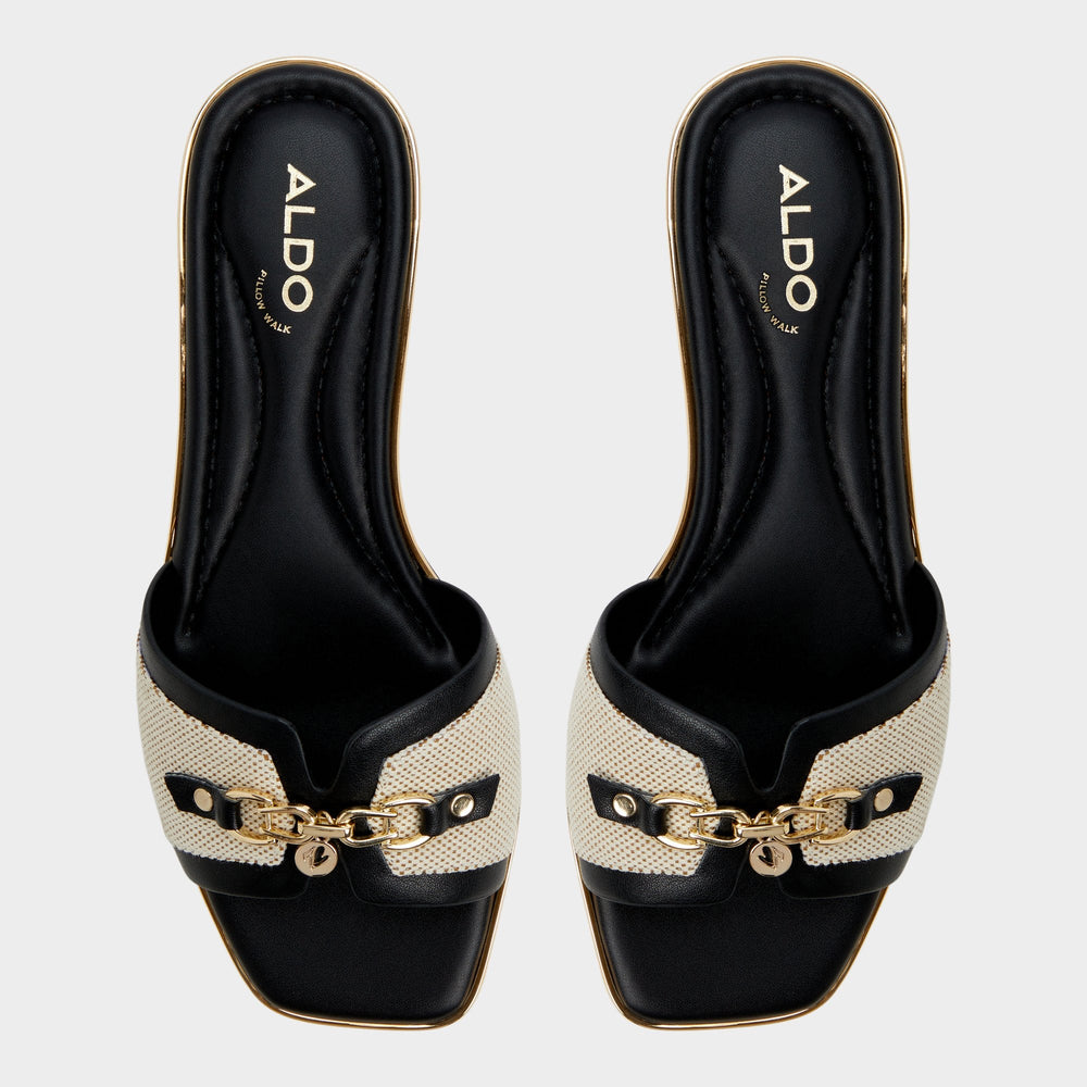 Alamassi Natural Women's Flats - Slide sandal