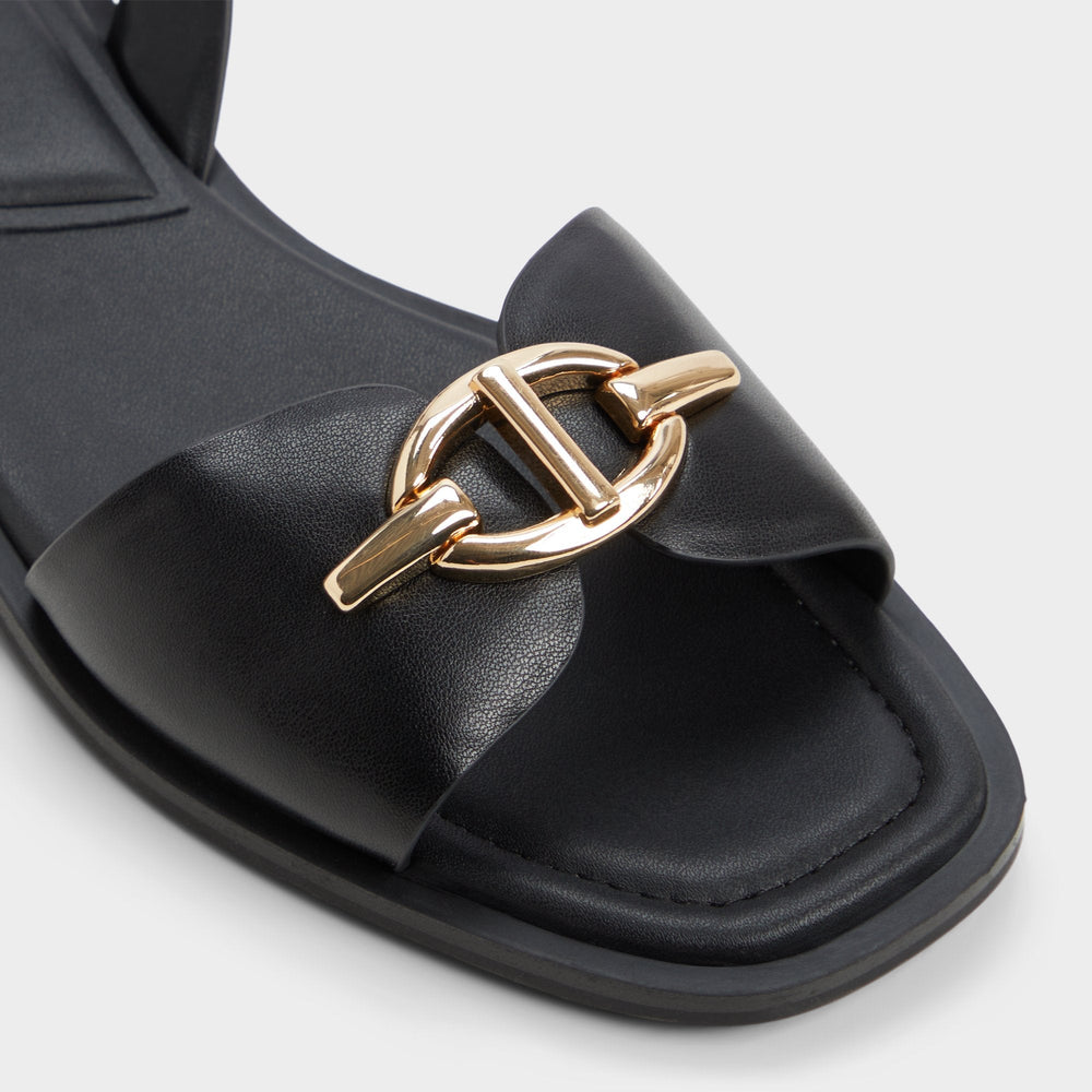 Goassi Black Women's Flats - Flat sandal