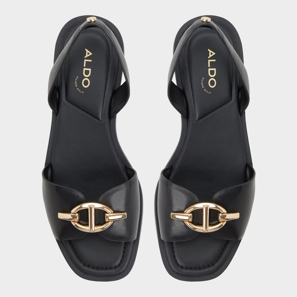 Goassi Black Women's Flats - Flat sandal