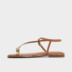 Jomalina Medium Brown Women's Flats - Strappy flat sandal