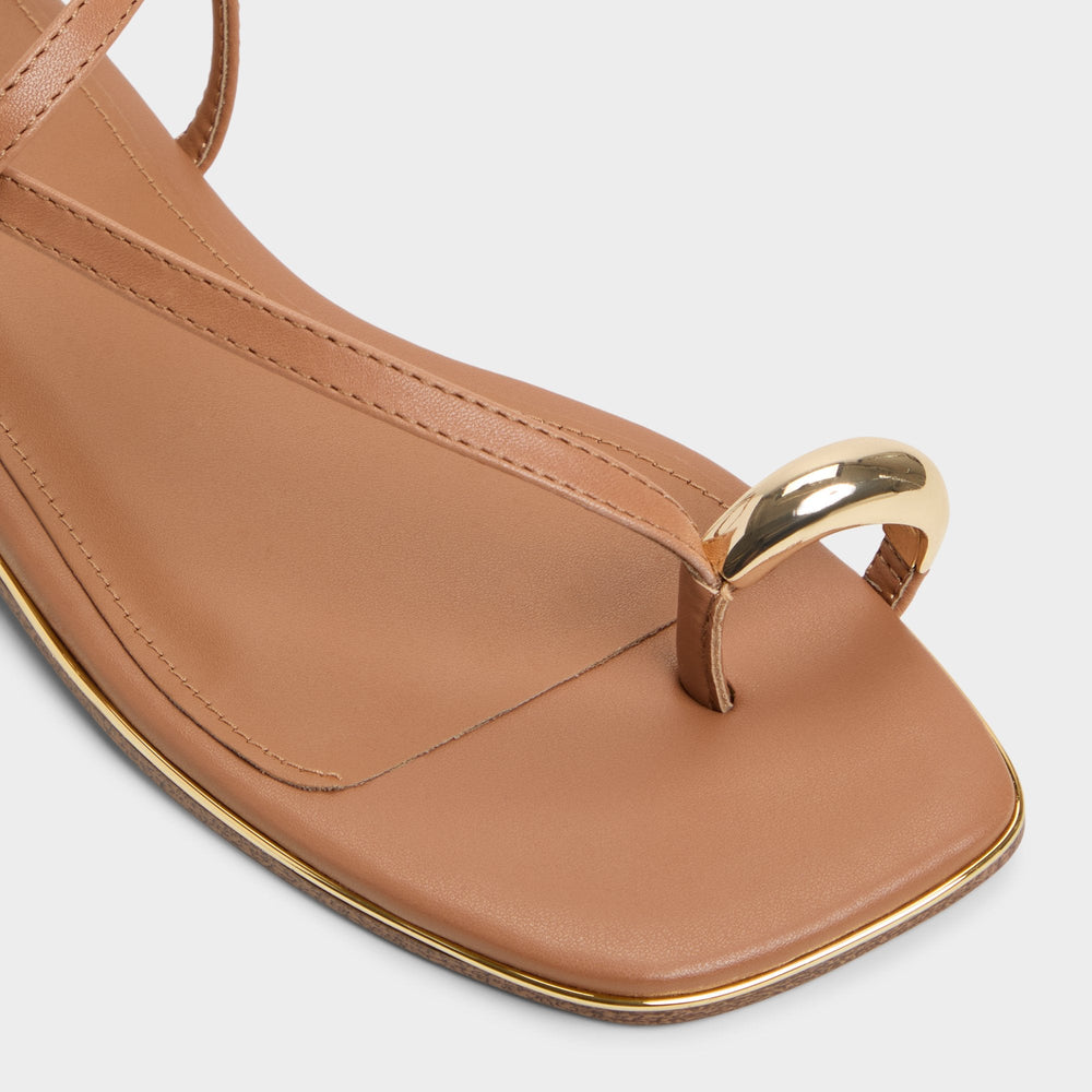 Jomalina Medium Brown Women's Flats - Strappy flat sandal