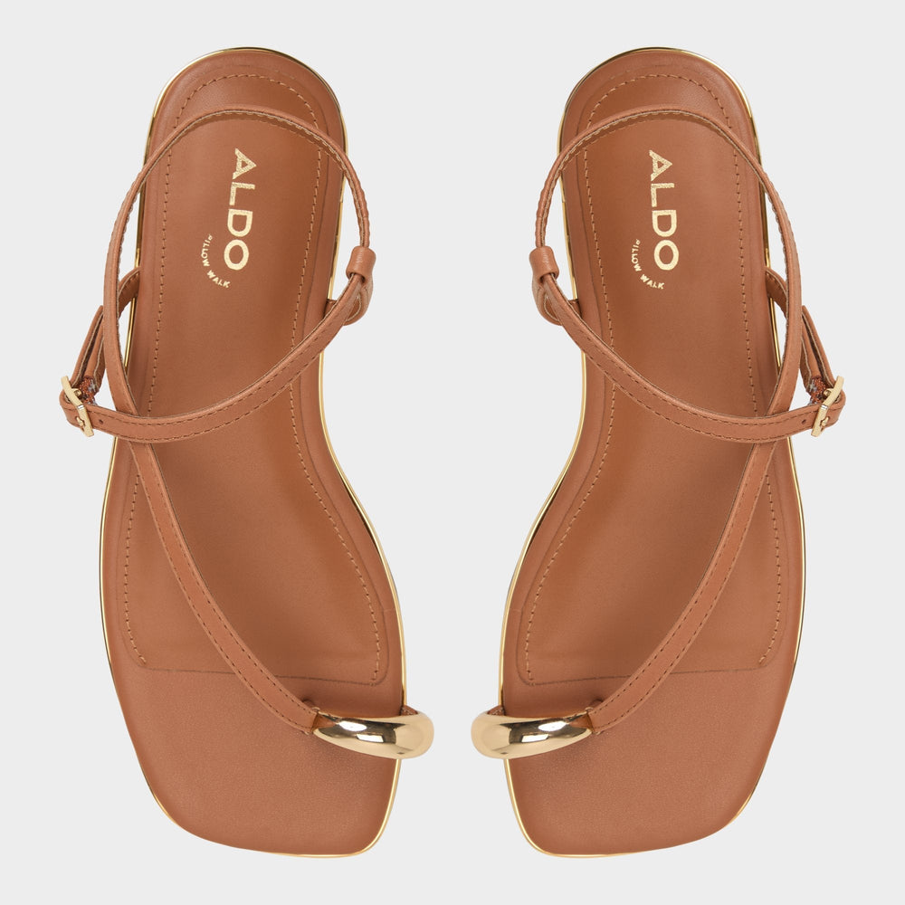 Jomalina Medium Brown Women's Flats - Strappy flat sandal