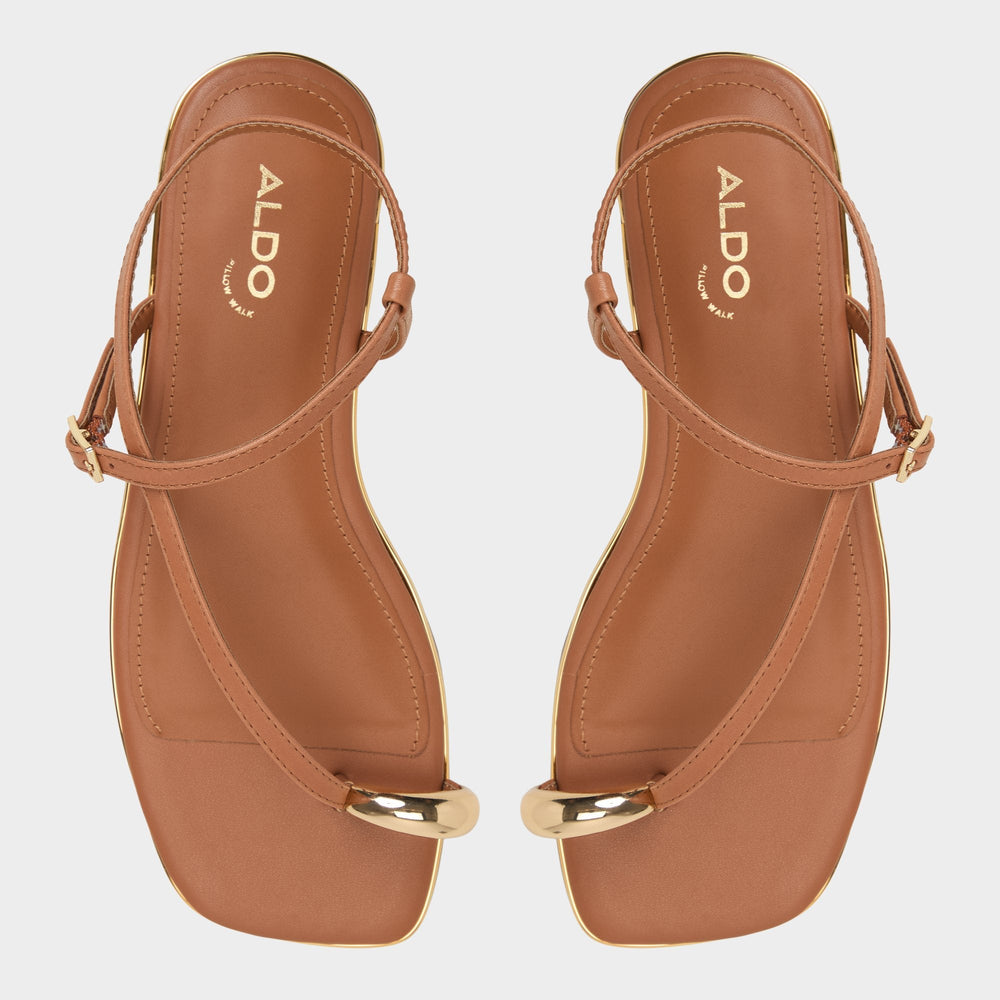 Jomalina Medium Brown Women's Flats - Strappy flat sandal