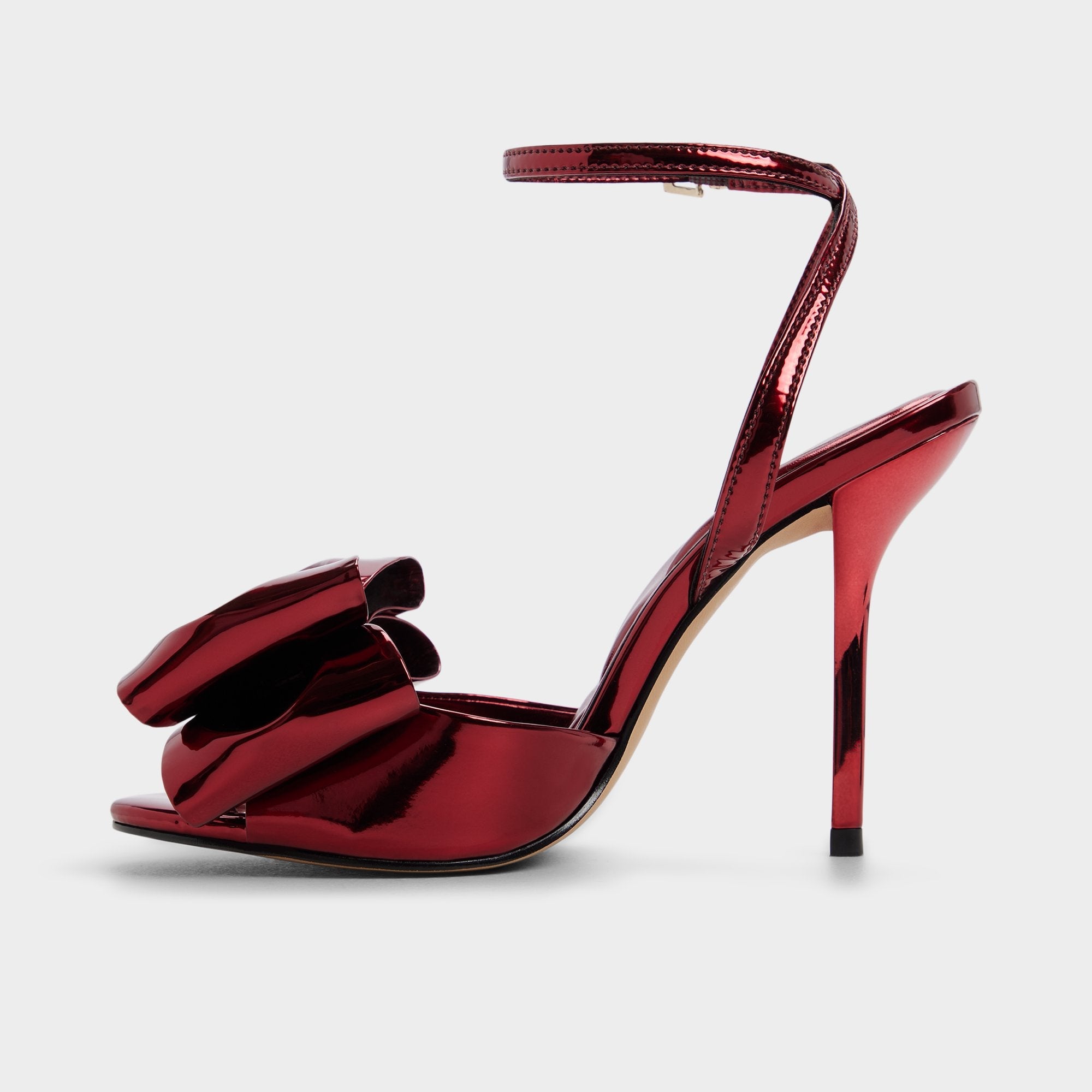 Tinsletta in Medium Red - Heeled sandal Stiletto heel