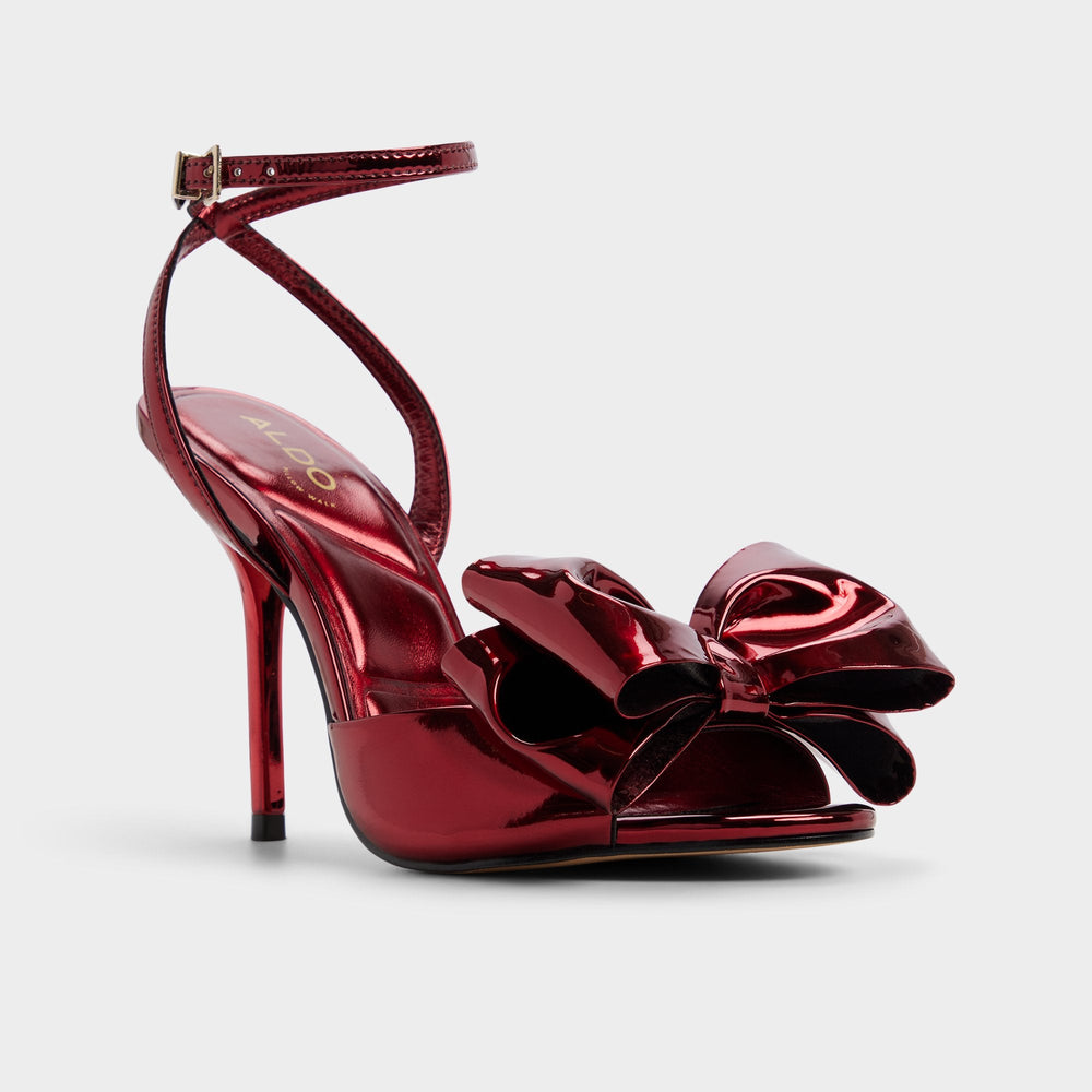 Tinsletta in Medium Red - Heeled sandal Stiletto heel