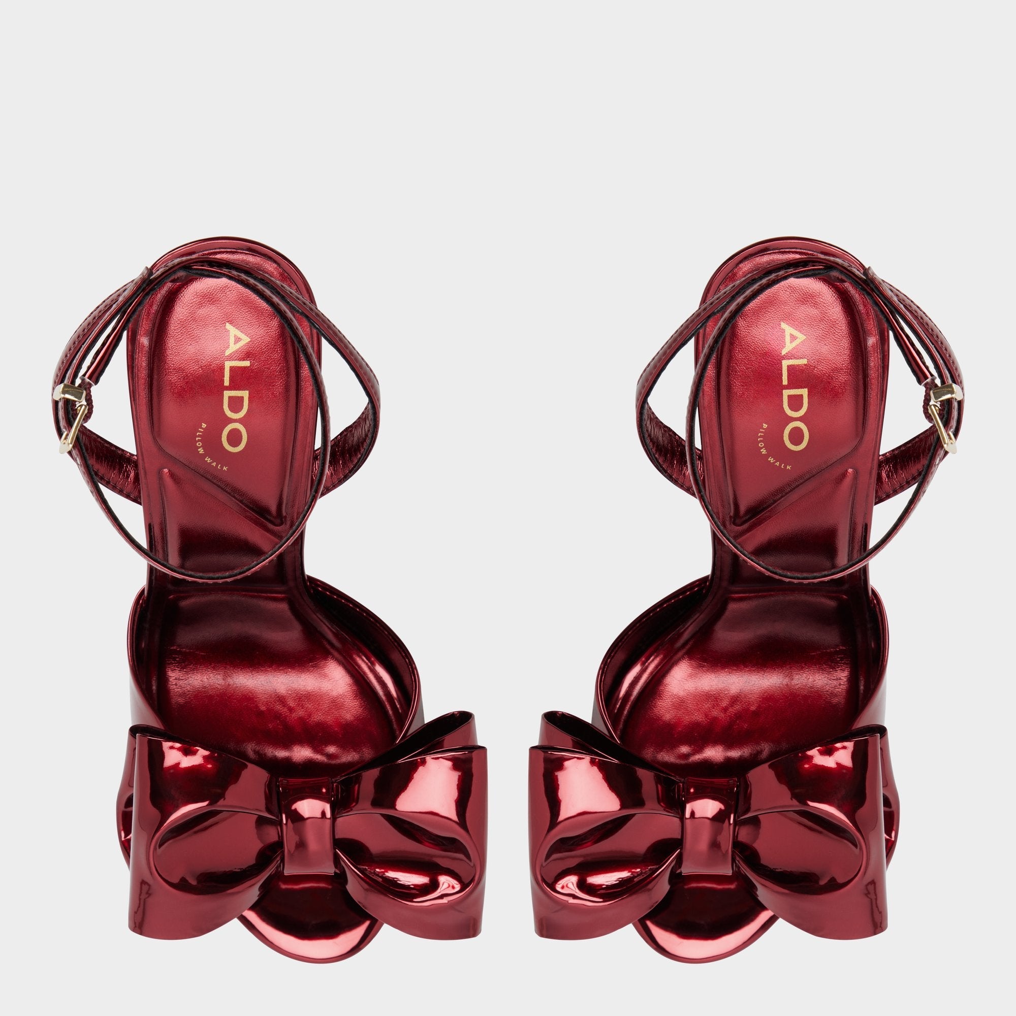 Tinsletta in Medium Red - Heeled sandal Stiletto heel