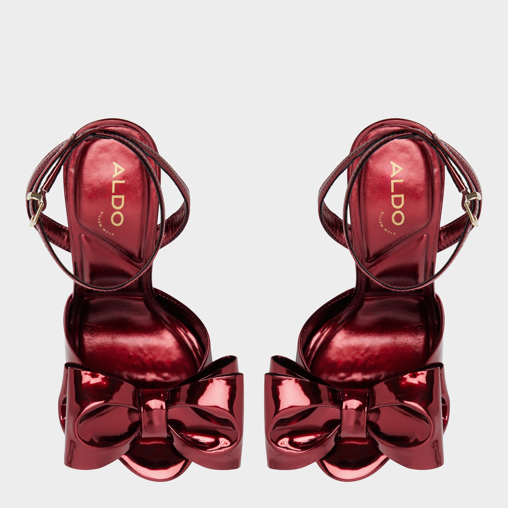 Tinsletta in Medium Red - Heeled sandal Stiletto heel