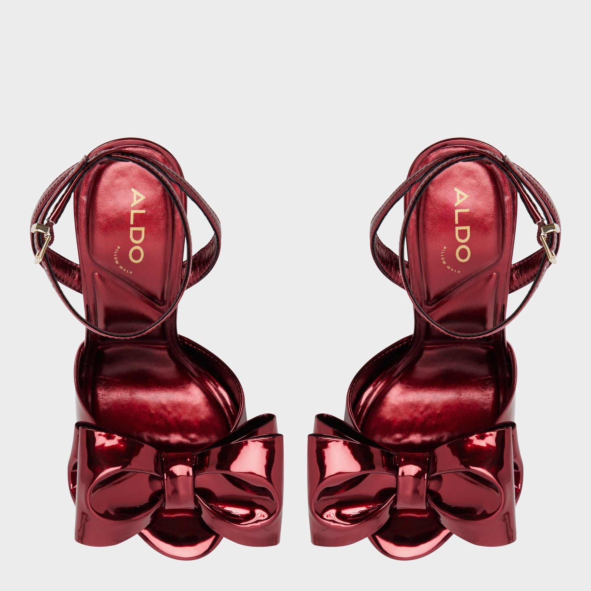 Tinsletta in Medium Red - Heeled sandal Stiletto heel