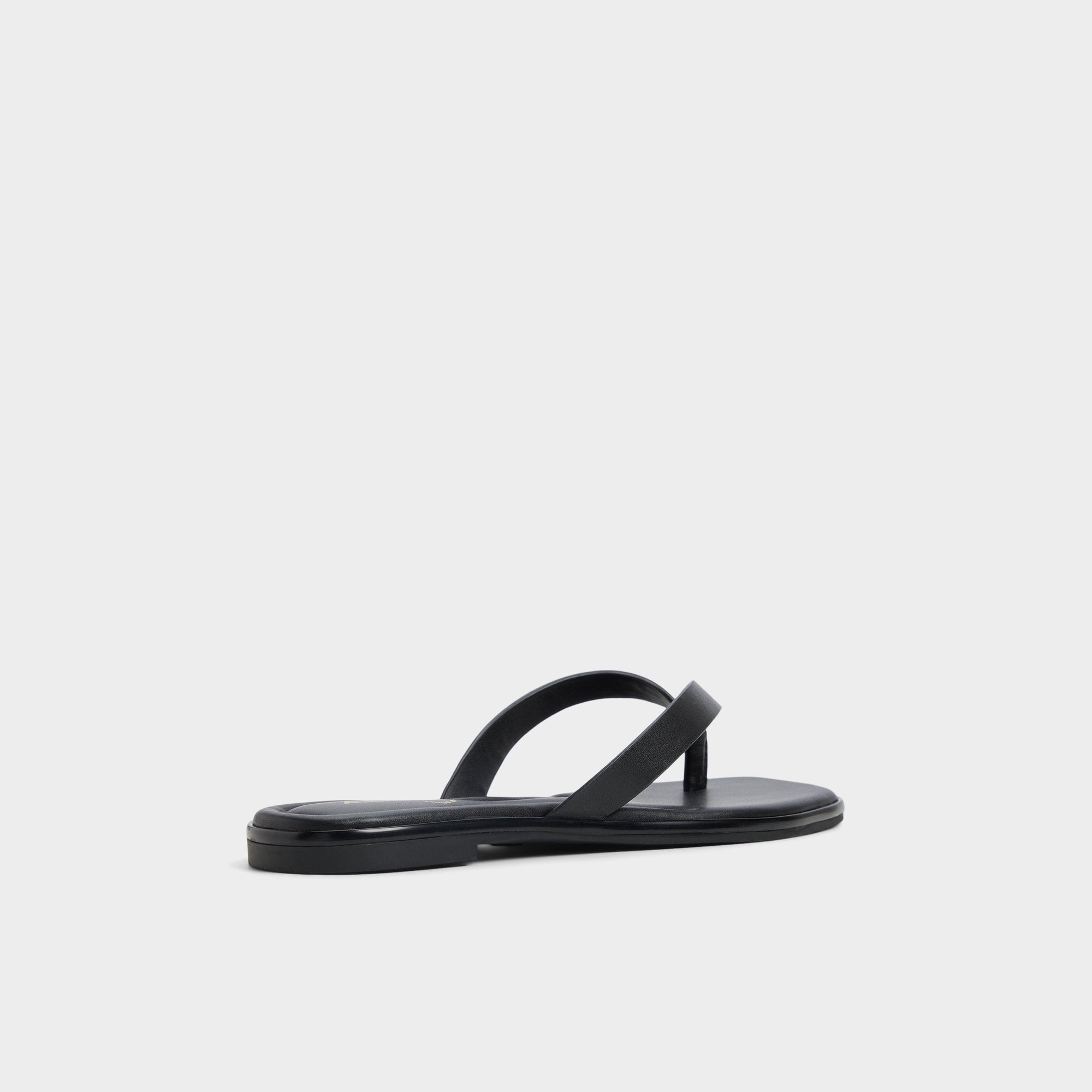 Theao Black Women's Flats - Flip flop