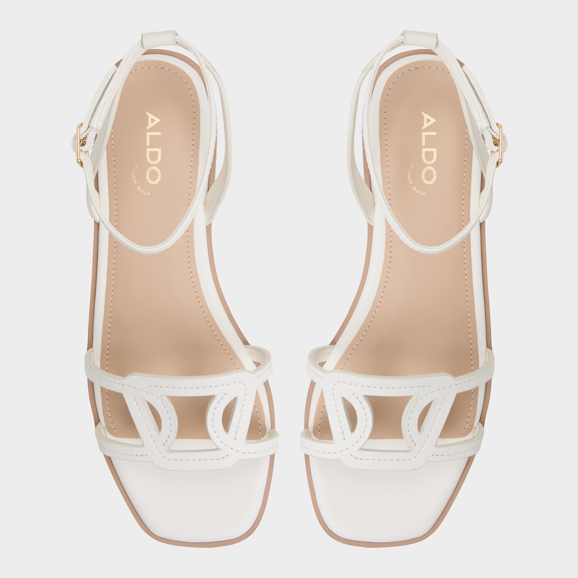 Greengrove White Women's Flats - Flat sandal