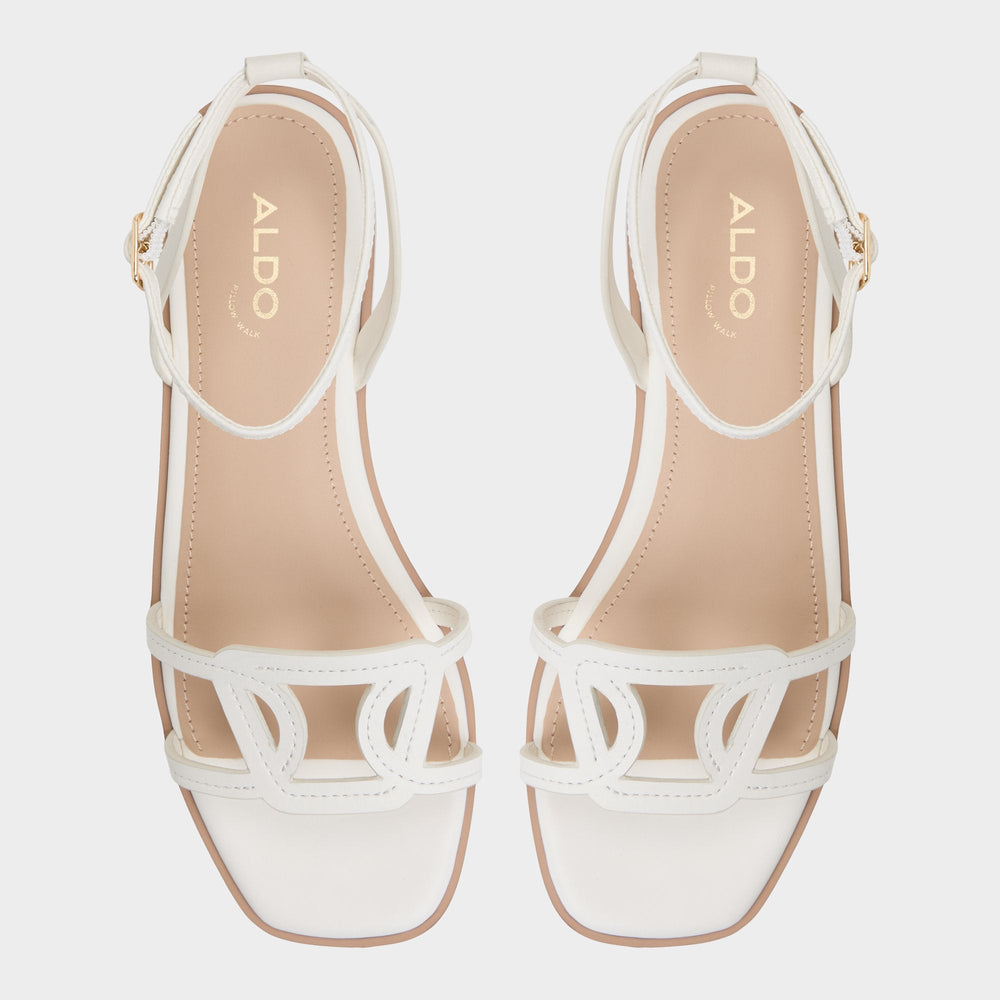 Greengrove White Women's Flats - Flat sandal