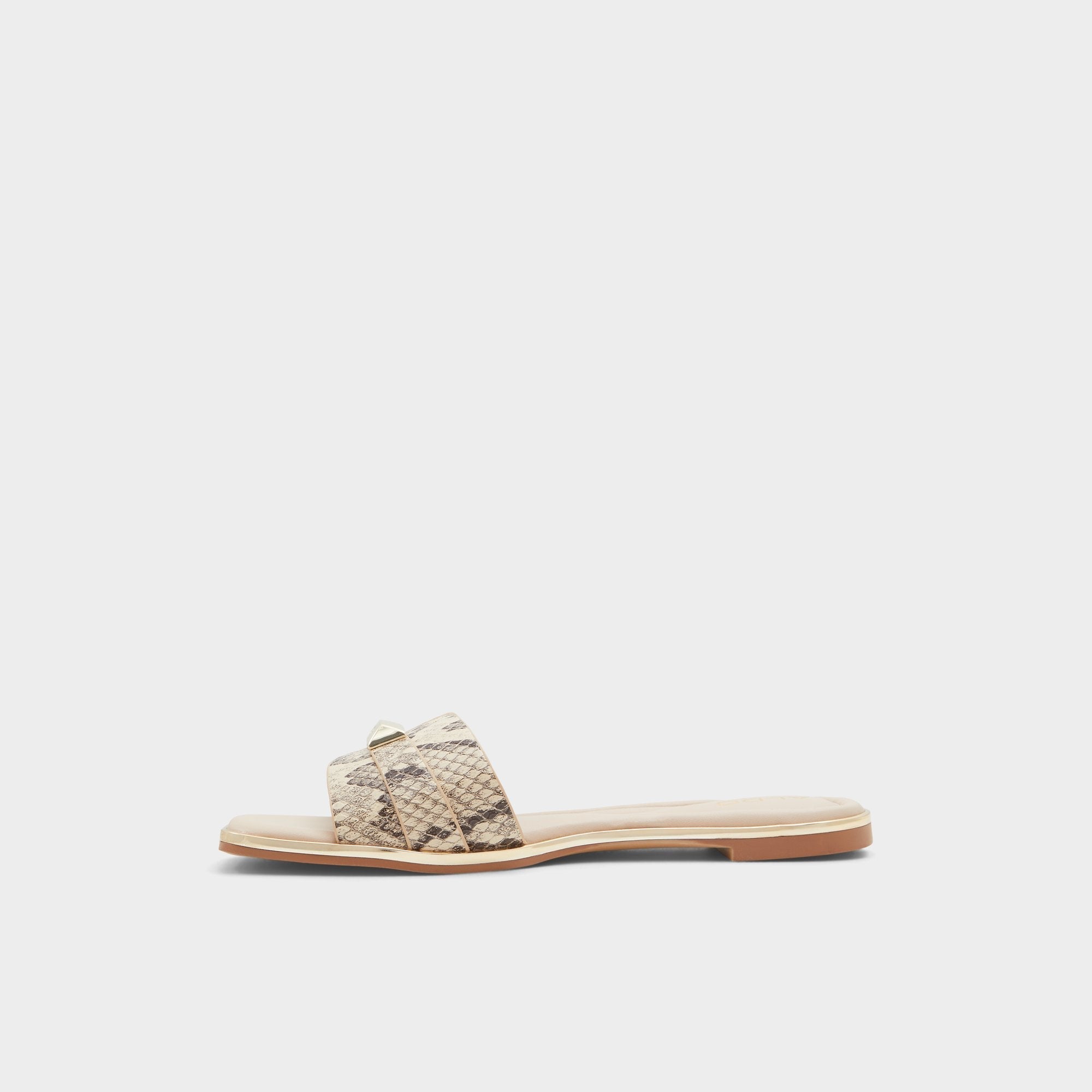 Darine Natural Women's Flats - Slide sandal