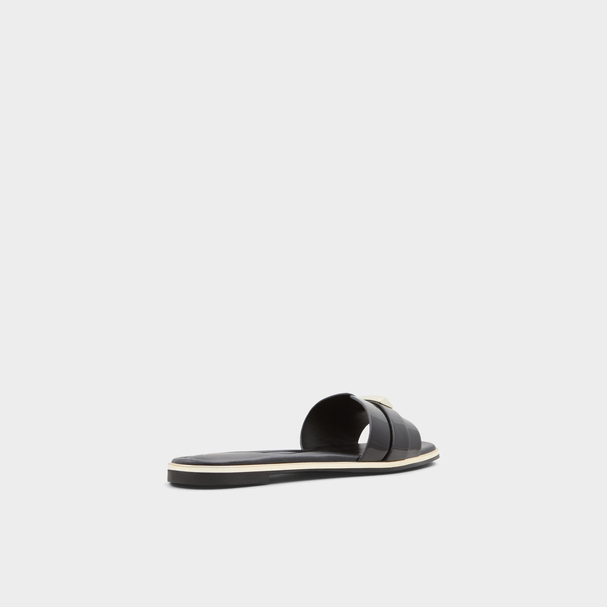 Darine Black Women's Flats - Slide sandal