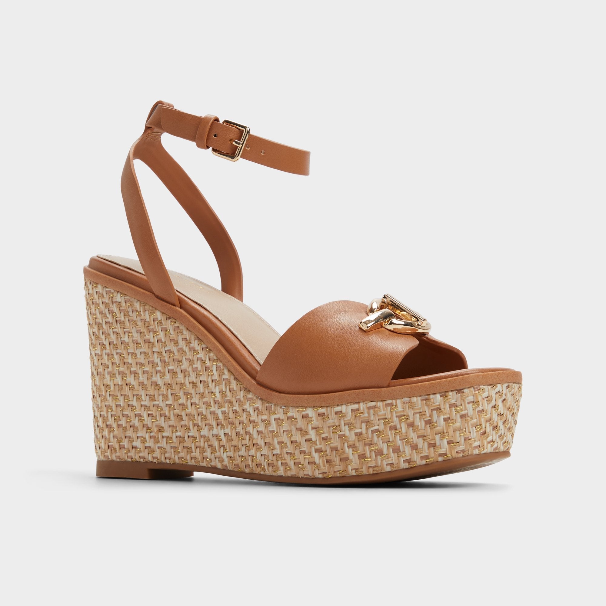 Wedge heel Ybylin Medium Brown Women's Wedges - Wedge sandal