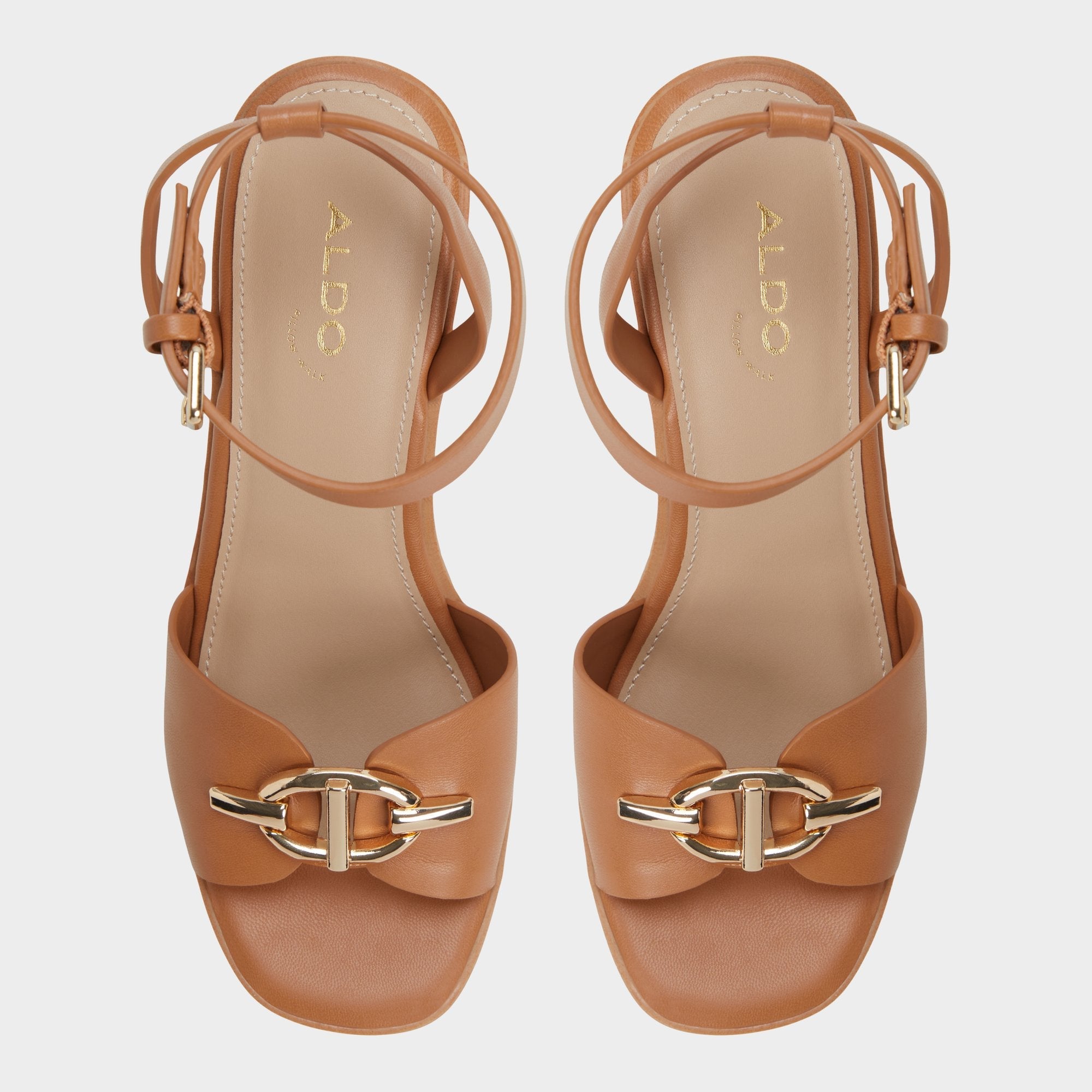 Wedge heel Ybylin Medium Brown Women's Wedges - Wedge sandal