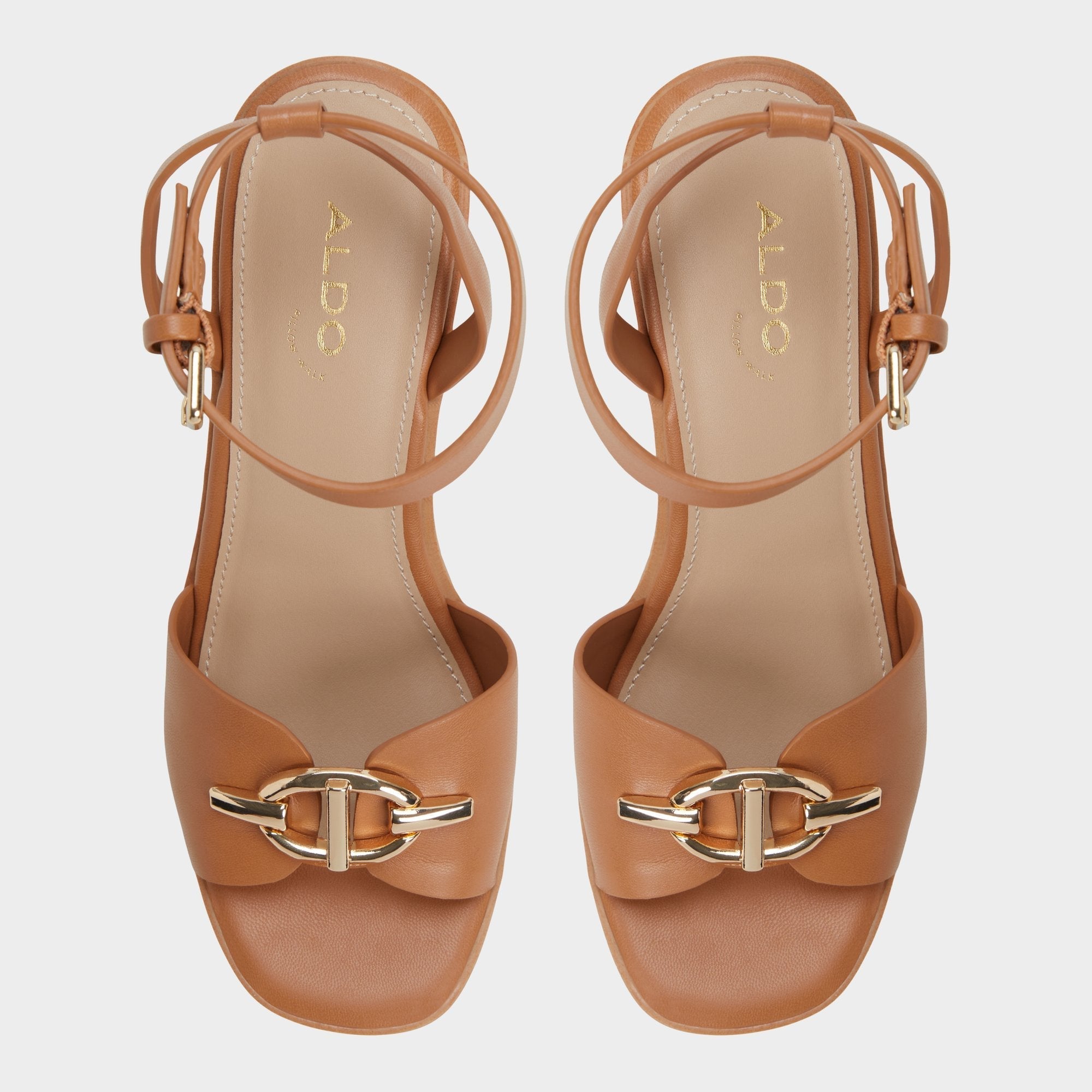 Wedge heel Ybylin Medium Brown Women's Wedges - Wedge sandal