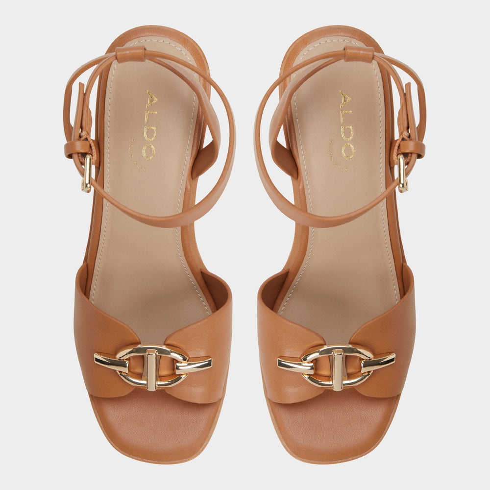 Wedge heel Ybylin Medium Brown Women's Wedges - Wedge sandal