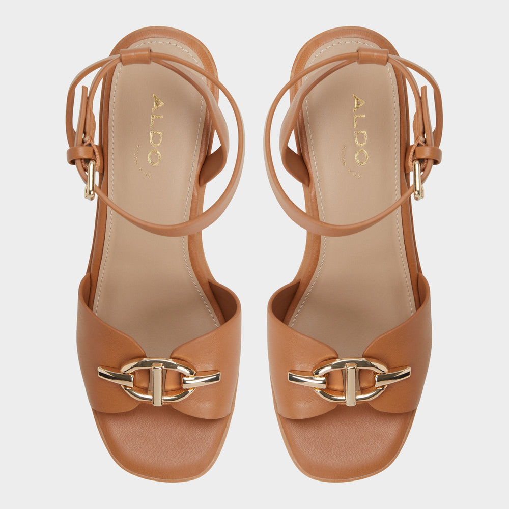 Wedge heel Ybylin Medium Brown Women's Wedges - Wedge sandal