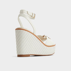 Ybylin White Women's Wedges - Wedge sandal Wedge heel