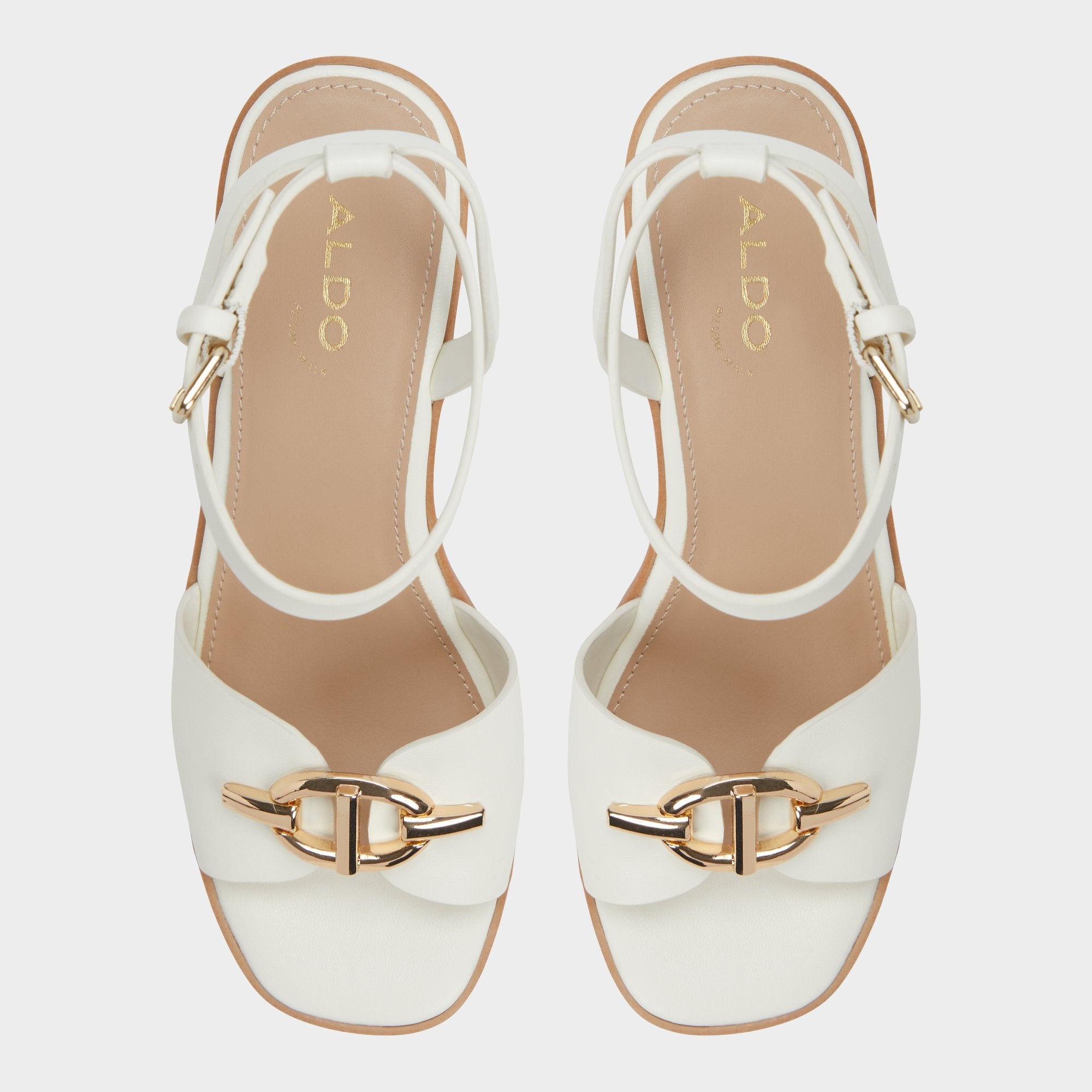 Ybylin White Women's Wedges - Wedge sandal Wedge heel