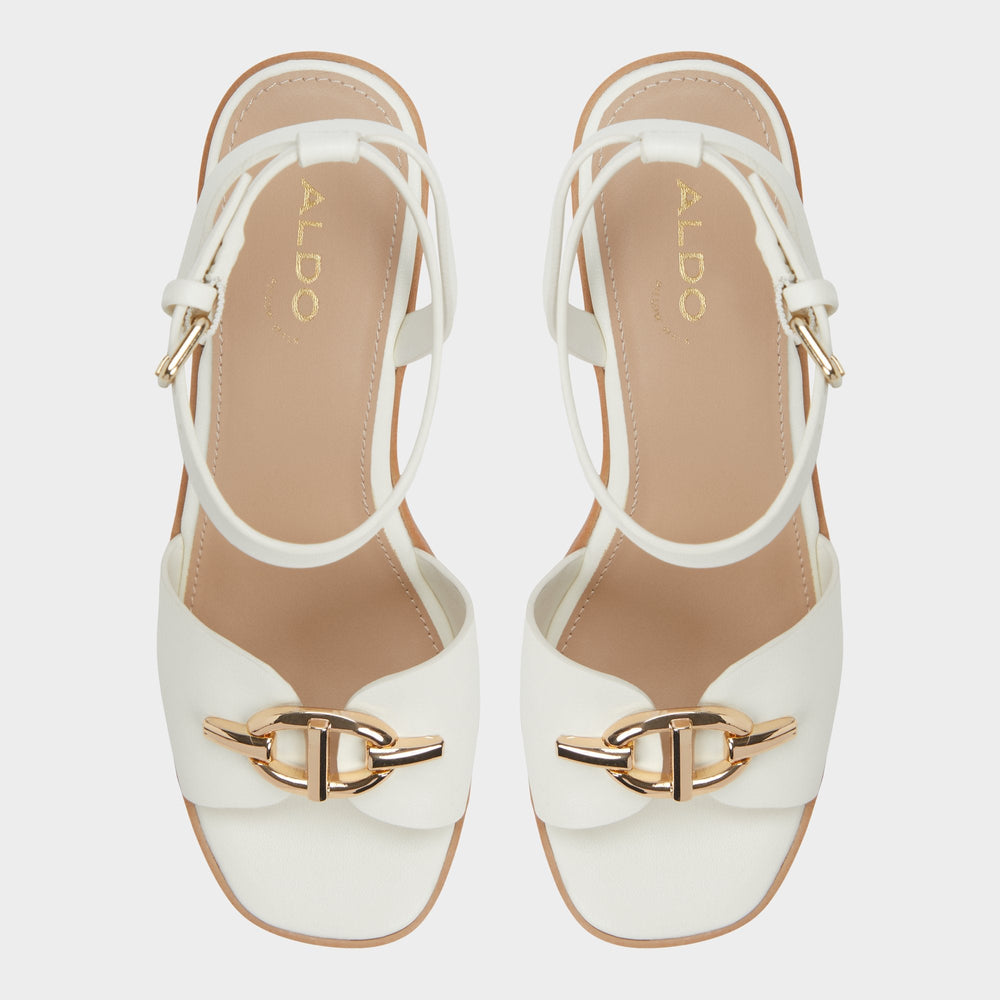 Ybylin White Women's Wedges - Wedge sandal Wedge heel