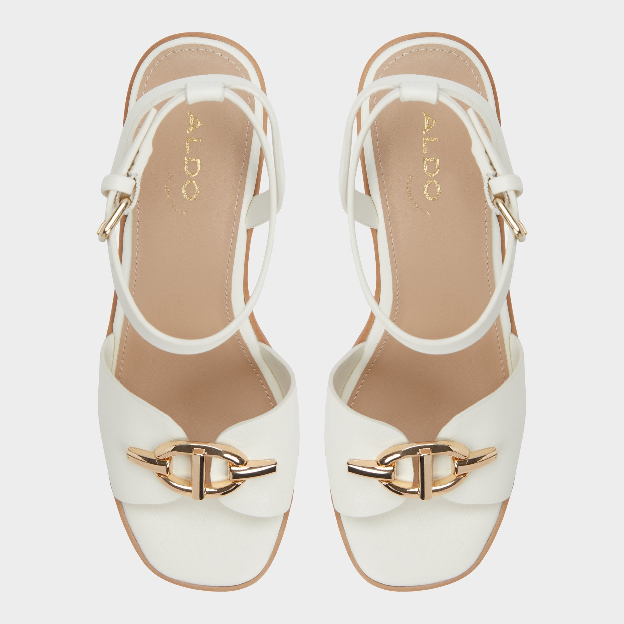 Ybylin White Women's Wedges - Wedge sandal Wedge heel