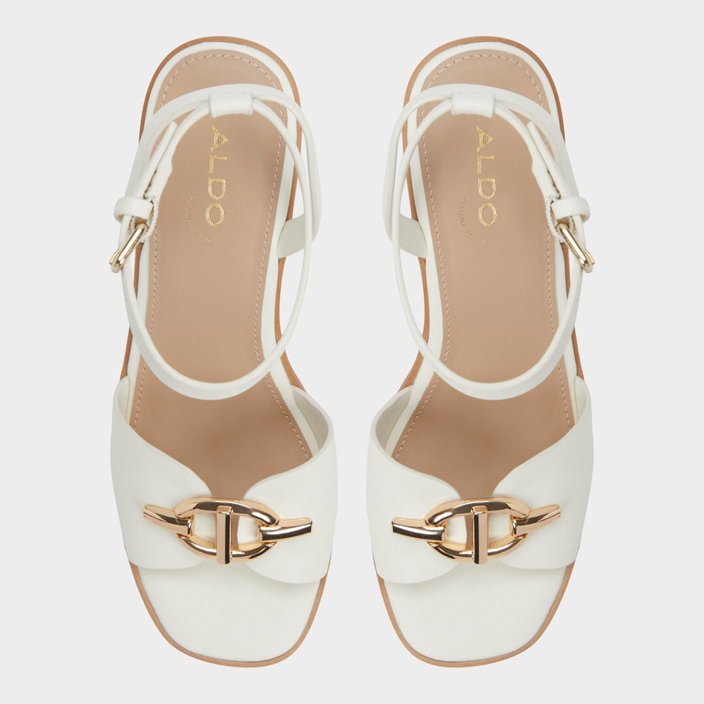 Ybylin White Women's Wedges - Wedge sandal Wedge heel