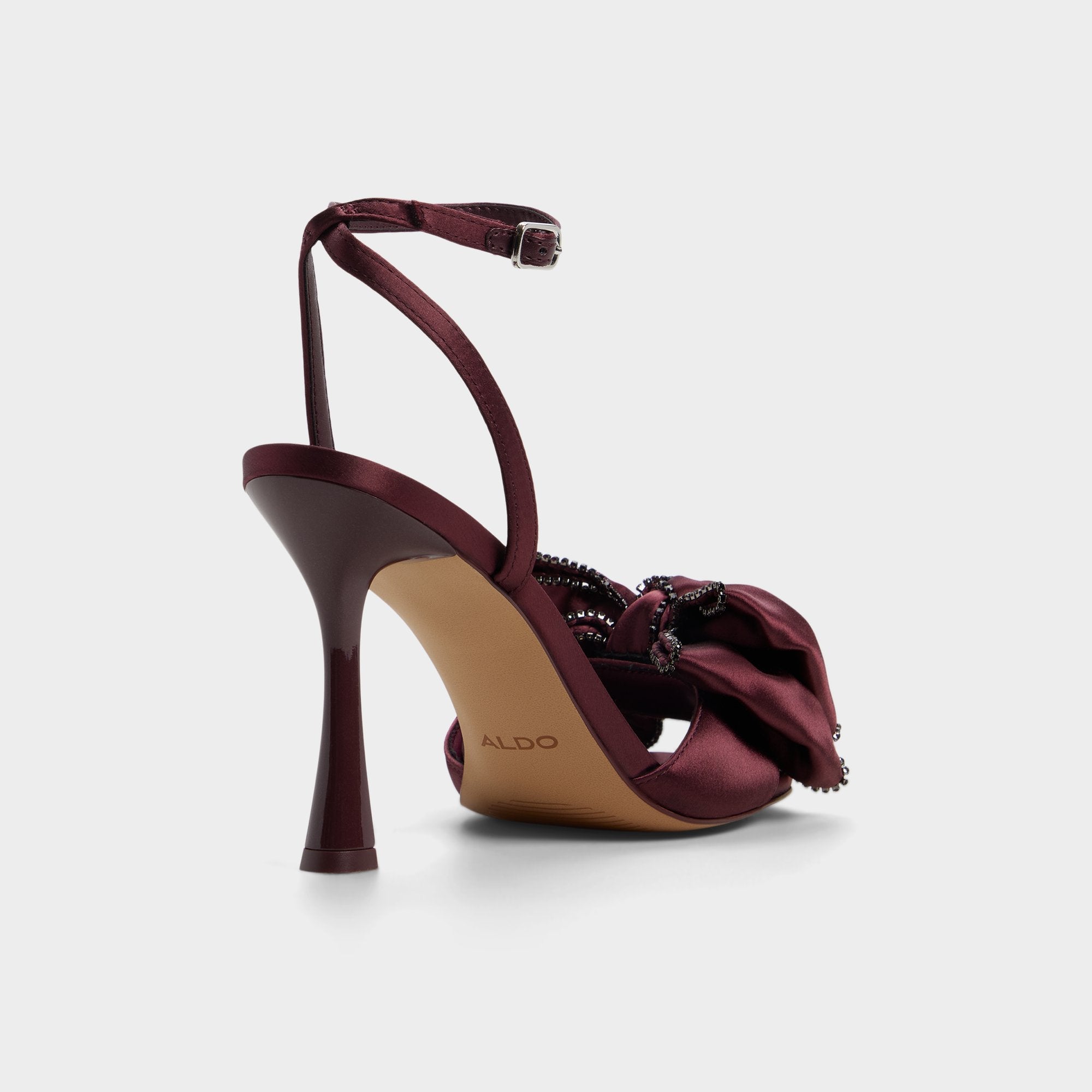 Tinsel in Bordo - Strappy heeled sandal Stiletto heel